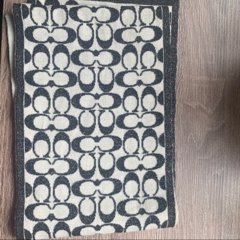 Coach Reversible Monogram Scarf - Picture 3 of 4